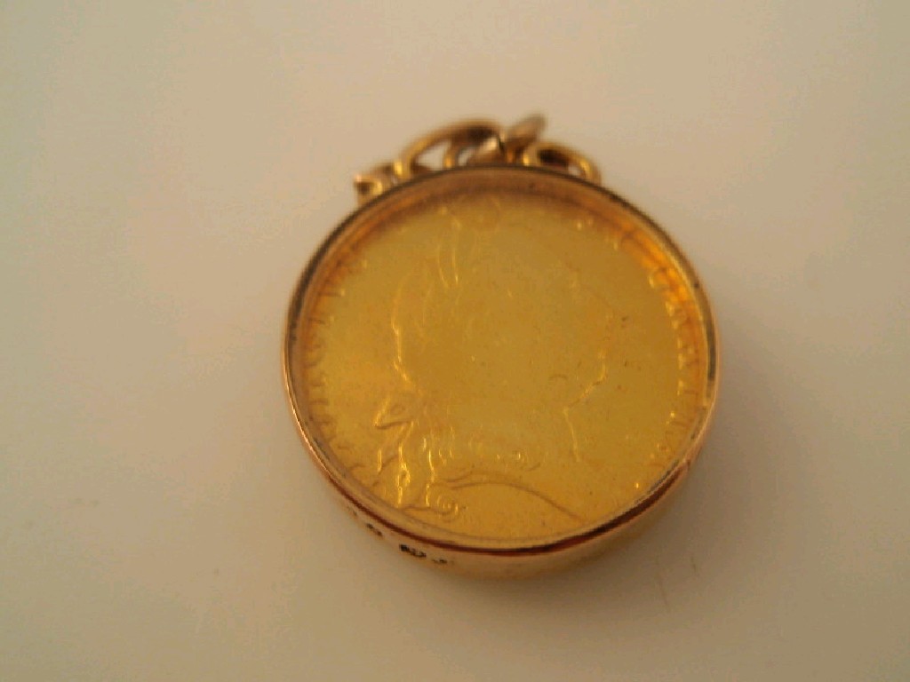 Appraisal: A coin possible date set as a pendant the mount