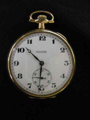 Appraisal: Hallmark Pocketwatch gold-filled openface jewels size working