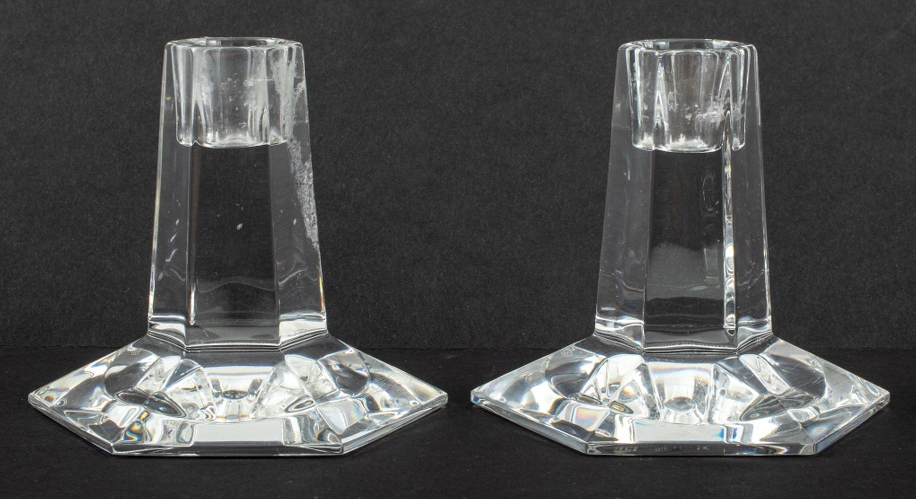 Appraisal: F L WRIGHT FOR TIFFANY CANDLESTICK HOLDERS PAIR Pair of