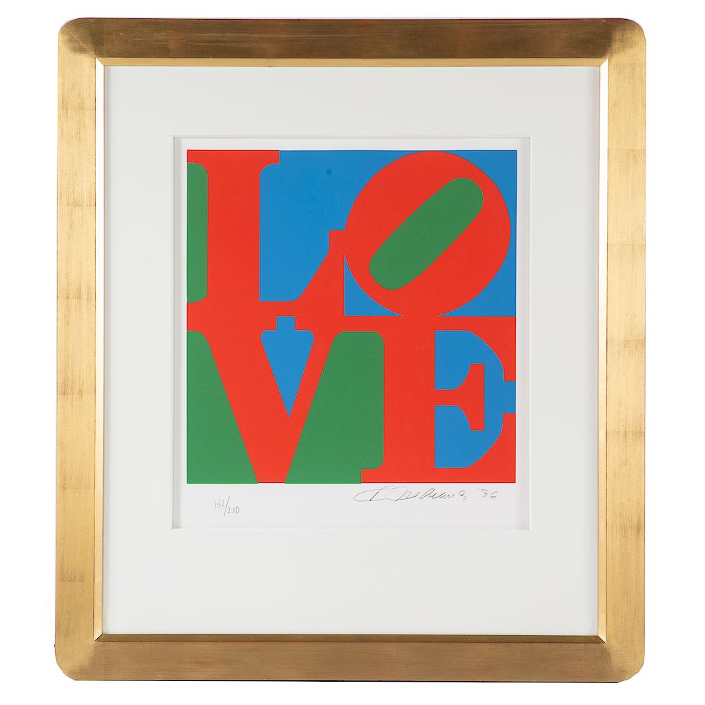 Appraisal: Robert Indiana The Philadelphia Love American b Serigraph ed pencil