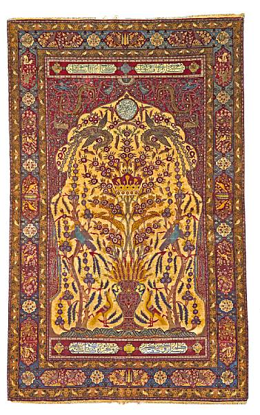 Appraisal: A Kashan Souf rug Central Persia late th century size