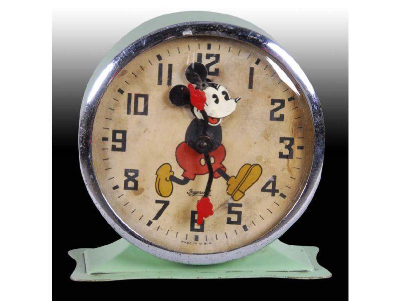 Appraisal: Lot of Ingersoll Walt Disney Mickey Mouse Alarm Description One