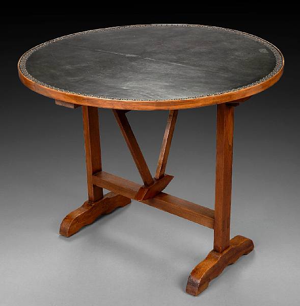 Appraisal: A French Provincial tilt top occasional table th century The