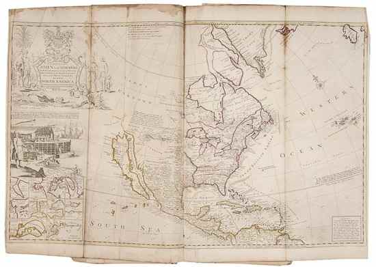 Appraisal: Moll Herman Composite atlas comprising large mostly double-page maps the