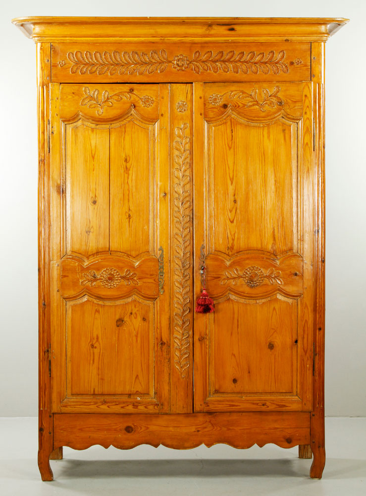 Appraisal: - French Provincial Louis XVI Armoire French provincial Louis XVI