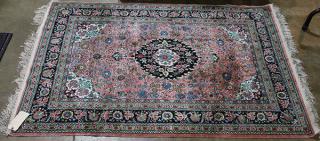 Appraisal: Kashmere Tabriz Kashmere cotton and artificial silk Tabriz style rug