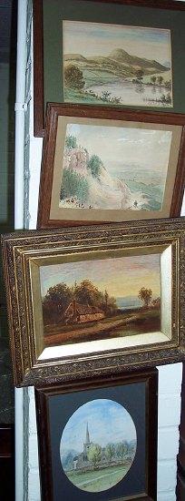 Appraisal: th Century English SchoolA Landscape possible Crickley Hillunsignedwatercolour cm x