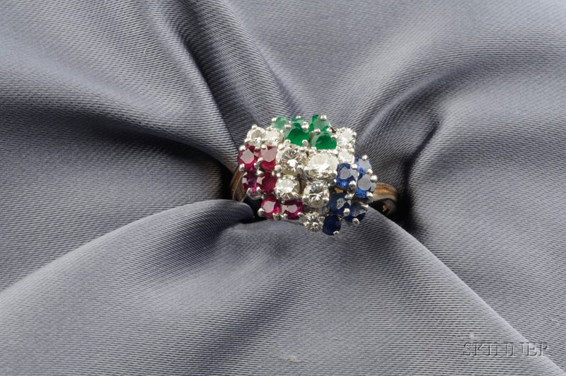 Appraisal: kt Gold and Gem-set Ring Oscar Heyman set with ruby