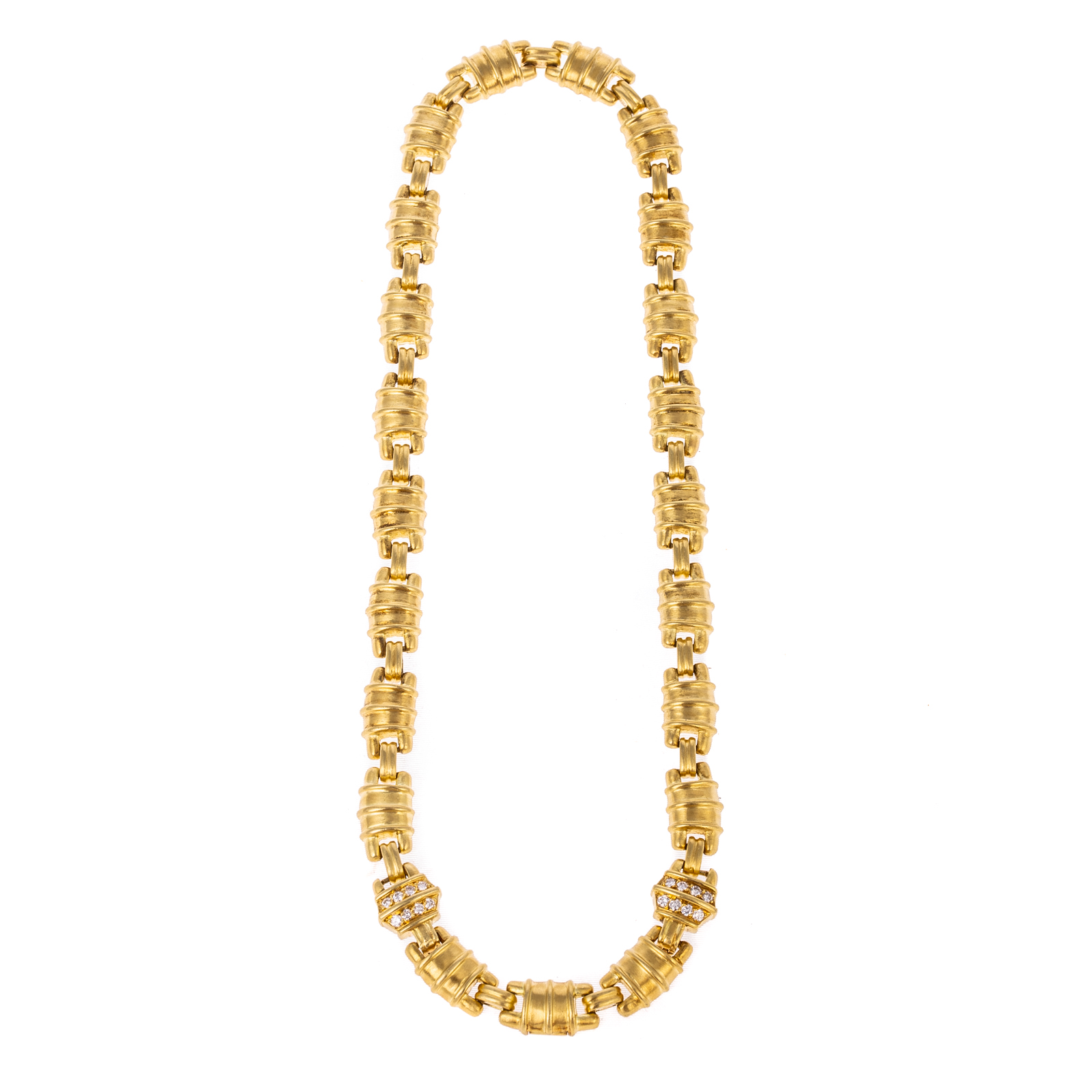 Appraisal: A JUDITH RIPKA HEAVY DIAMOND NECKLACE IN K K yellow