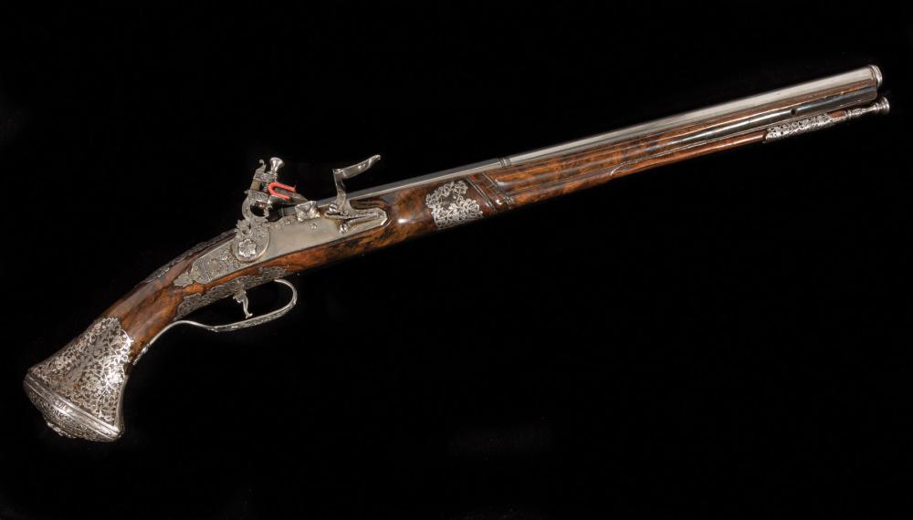 Appraisal: Rare Brescian -Bore Flintlock Long Belt Pistol by Carlo Botarello