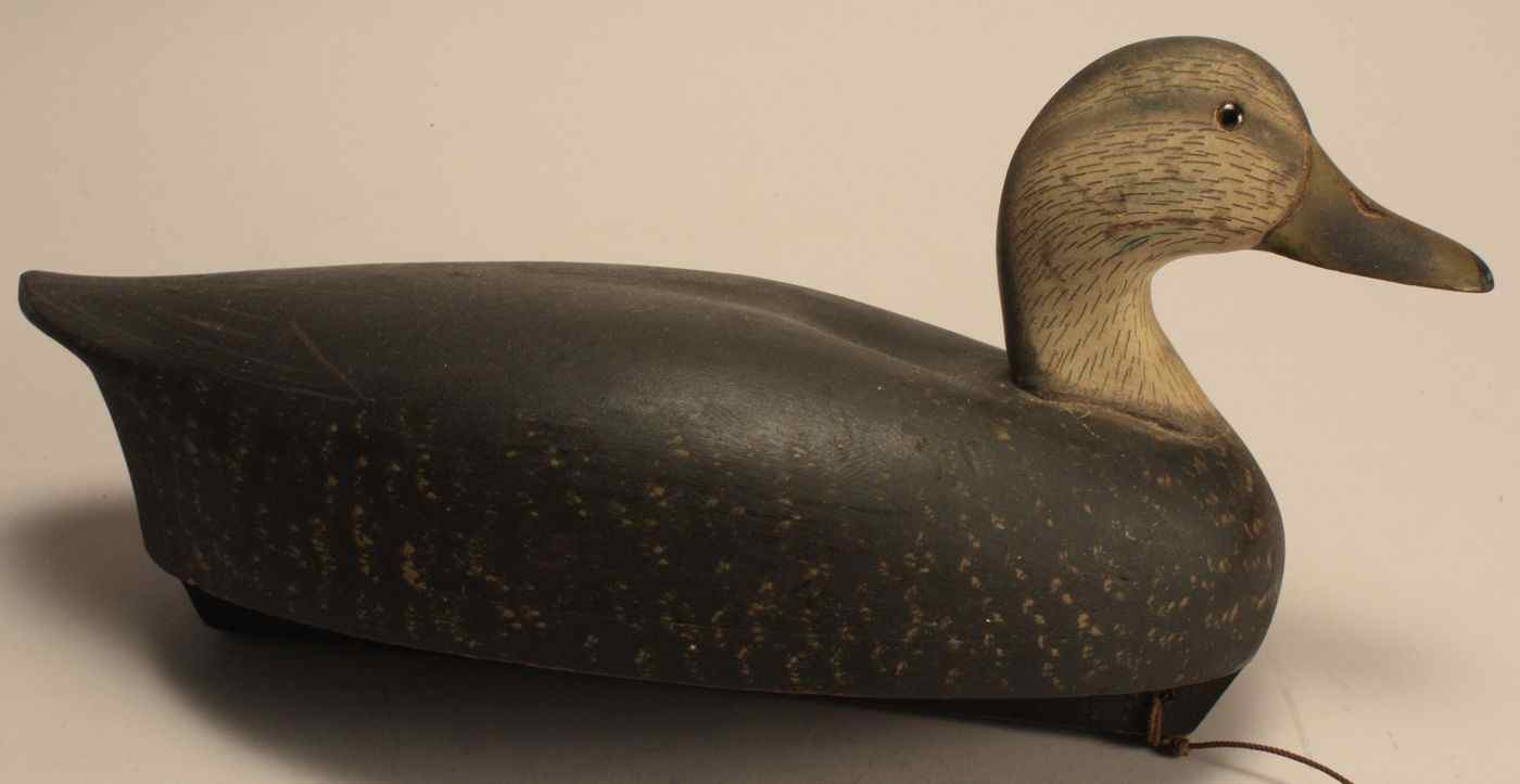 Appraisal: HIGH HEAD BLACK DUCK DECOYBy the Wildfowler Decoy Company of