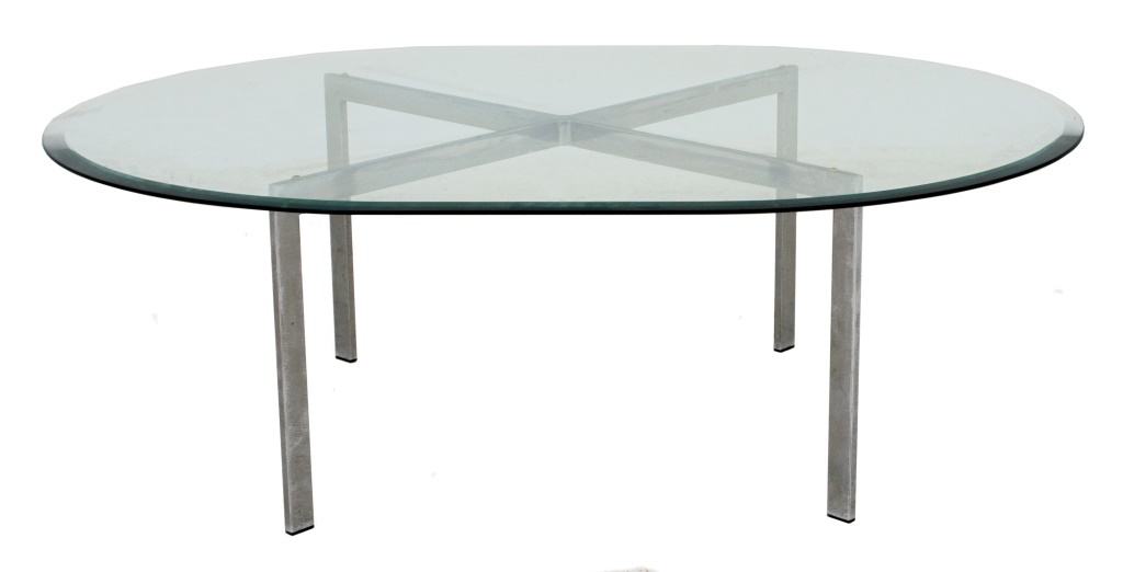 Appraisal: MIES VAN DER ROHE BARCELONA COFFEETABLE Ludwig Mies van der