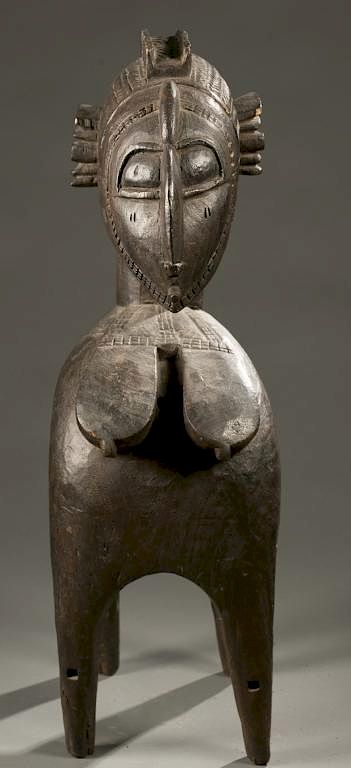 Appraisal: Baga style Nimba shoulder mask th c A Nimba shoulder