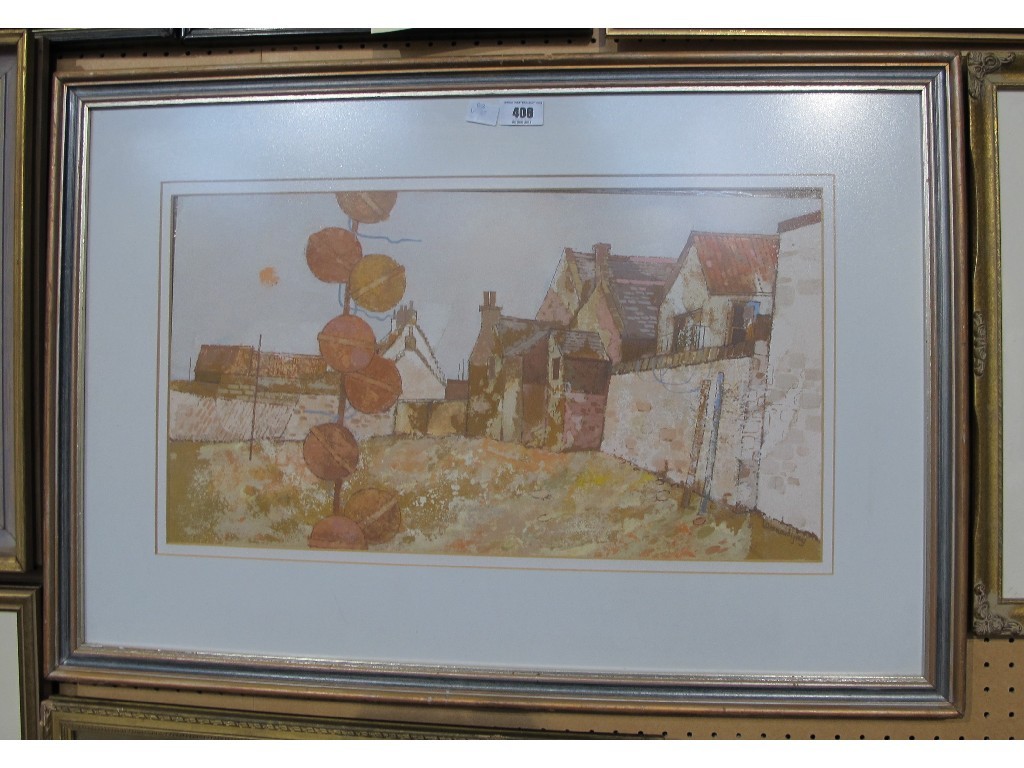 Appraisal: LEONARD GRAY RSW Gouache 'Floats and Sea Wall' signed recto