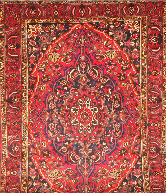 Appraisal: Lot Property of Various Owners Bakhtiari Rug Circa Red ground