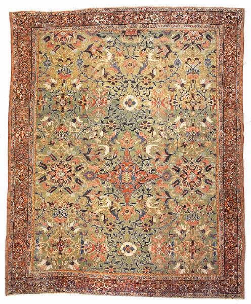 Appraisal: A Mahal Carpet Central Persia circa size approximately ft in