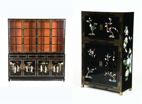 Appraisal: TWO ASIAN CABINETS China or Japan nd half- th century