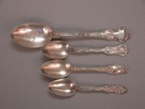 Appraisal: Another Lot of Fancy Sterling Spoons Includes one larger apprx