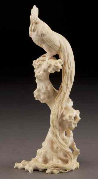 Appraisal: Chinese carved ivory rooster International buyers should note that several