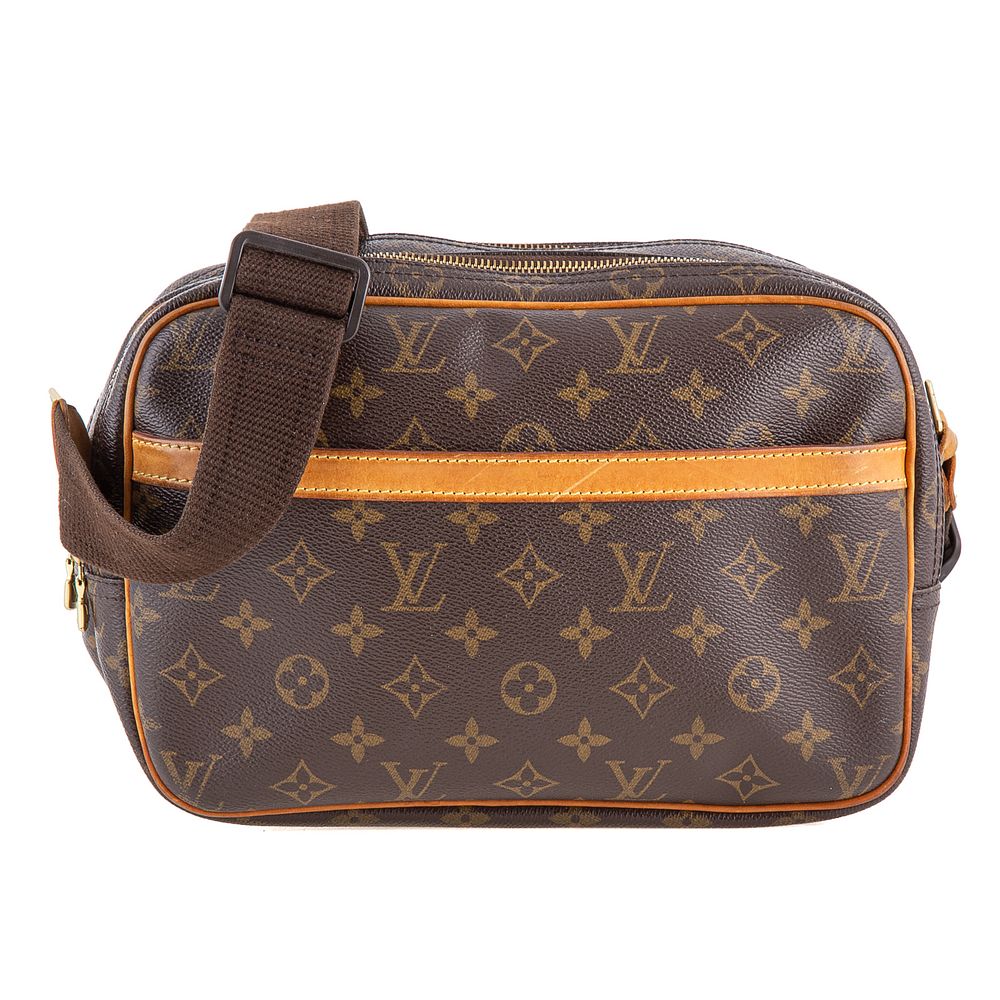 Appraisal: A Louis Vuitton Reporter PM A brown and tan Monogram