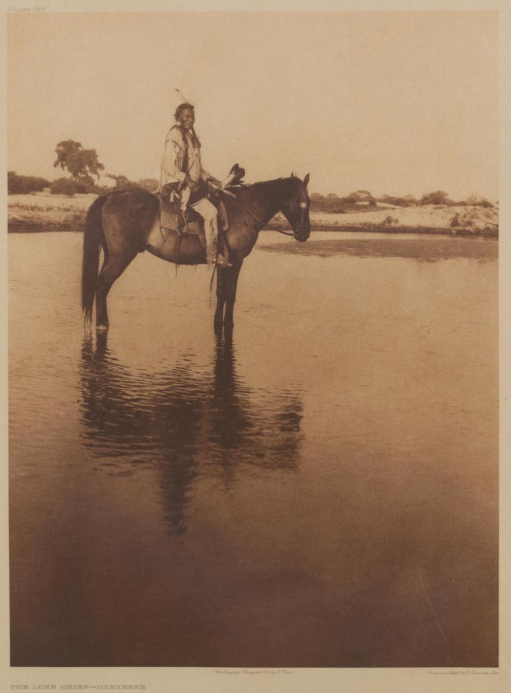 Appraisal: EDWARD CURTIS Washington - photogravure The Lone Chief - Cheyenne