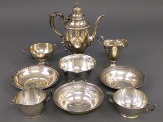 Appraisal: Sterling silver grouping Miscellaneous grouping of sterling silver tableware to