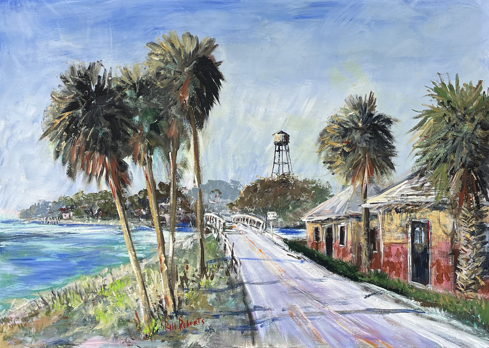 Appraisal: ROBERTS Bill American th Century Cedar Key Florida Landscape Oil