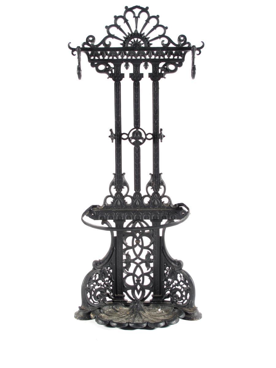 Appraisal: A Coalbrookdale cast iron hall stand