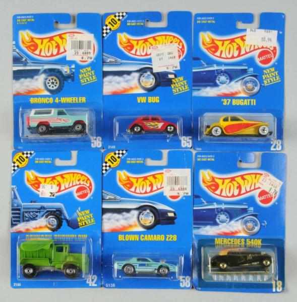 Appraisal: Lot of Mattel Hot Wheels Blue Card Vehicles Description Includes