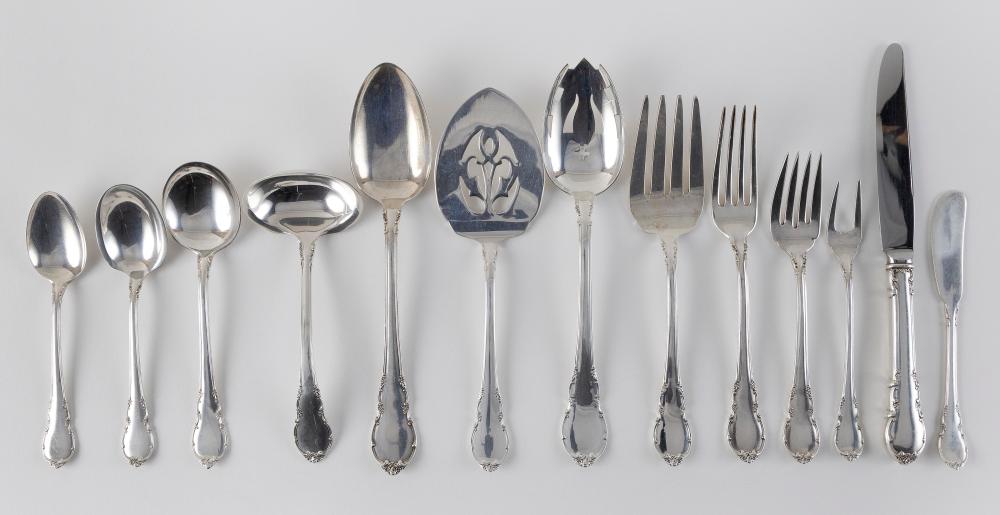 Appraisal: LUNT MIGNONETTE STERLING SILVER FLATWARE SERVICE APPROX TOTAL TROY OZ