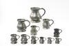 Appraisal: COLLECTION PEWTER MEASURES - of various sizes from gill to