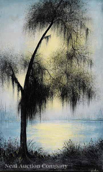 Appraisal: Will Ousley American Louisiana - Tree in the Bayou oil