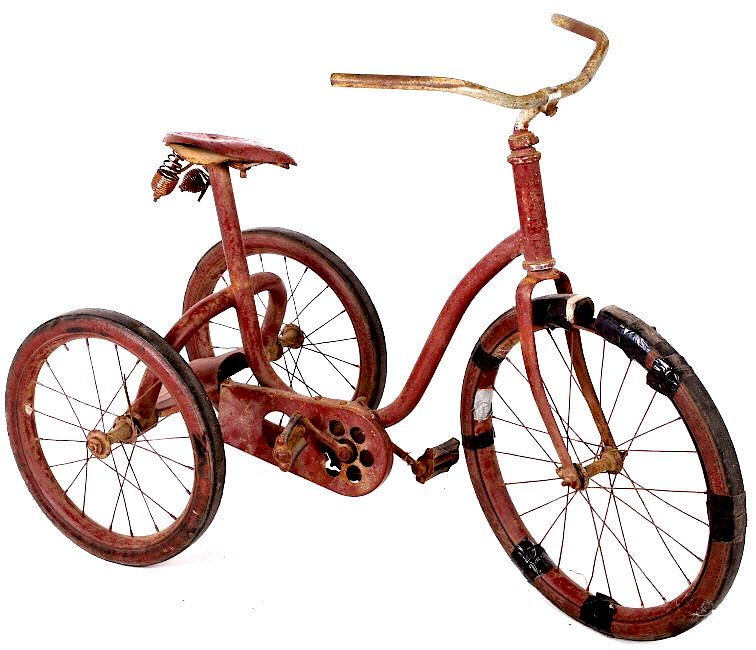 Appraisal: 's Colson Chain-Driven Tricycle For your consideration is this 's