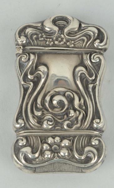 Appraisal: Unusual Sterling Silver Match Safe Or Vesta Art Deco decor