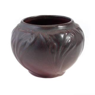 Appraisal: Van Briggle Purple Flower Vase c red clay Height inches