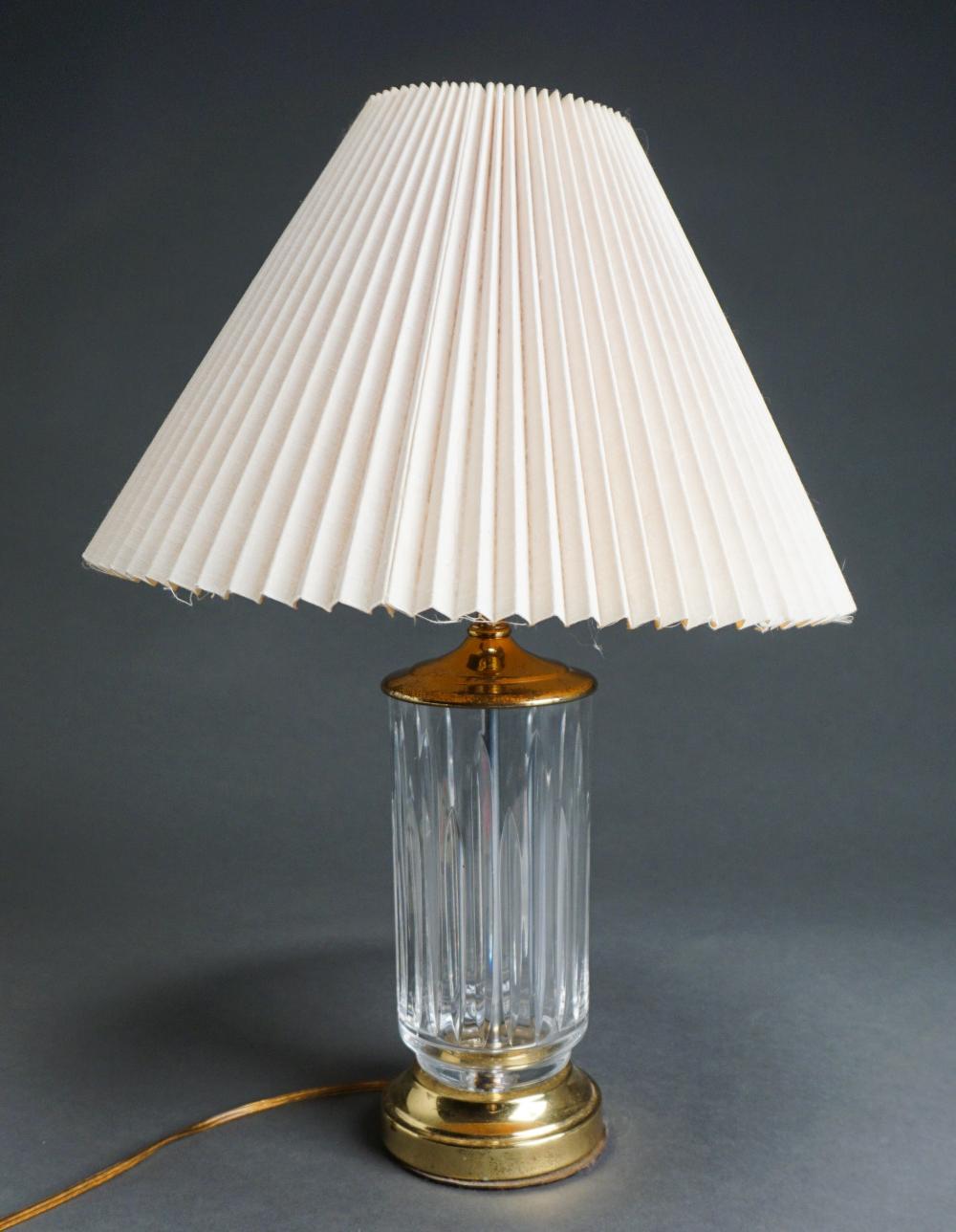 Appraisal: Waterford Cut Crystal Table Lamp H in cm