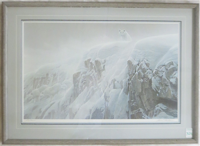 Appraisal: ROBERT BATEMAN OFF-SET LITHOGRAPH Canada born Arctic Cliff - White