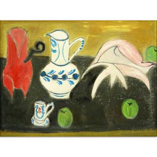 Appraisal: th Century Oil on Artist Board Still Life Signed Henri