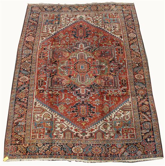 Appraisal: HERIZ CARPET Persia circa feet x feet