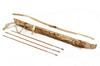 Appraisal: ESKIMO WEAPON - Pierced Elk Horn Bow with Sinew Bowstring