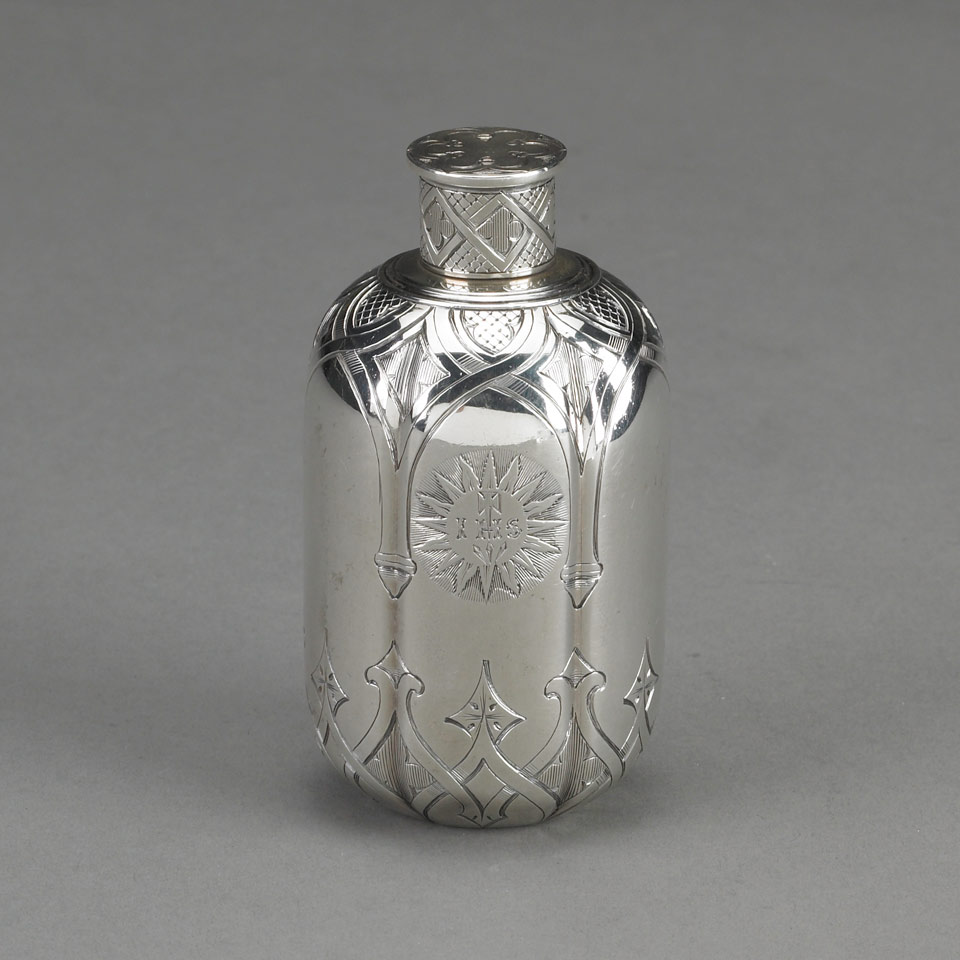 Appraisal: Victorian Silver Holy Water Bottle Edward Edward John William Barnard