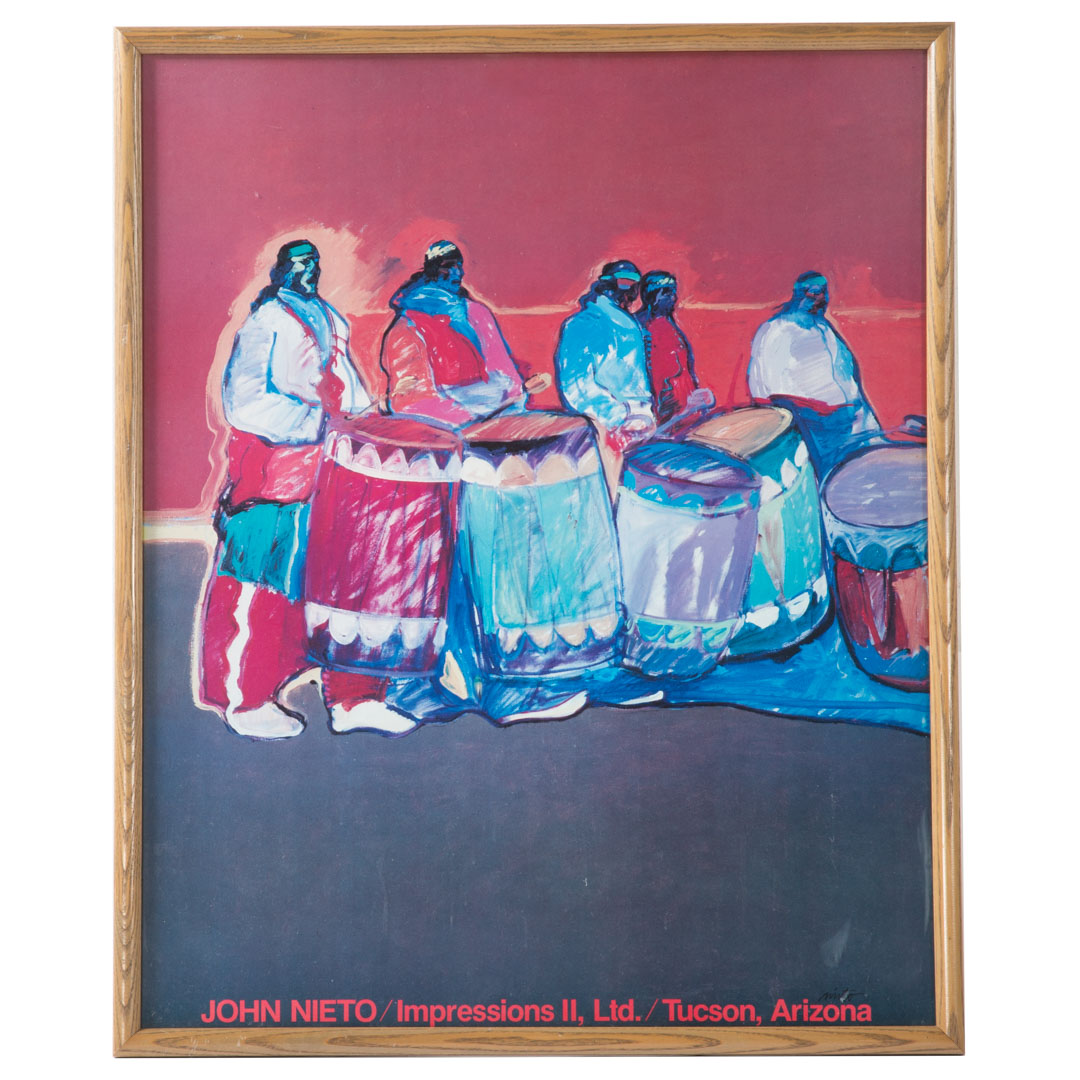 Appraisal: John Nieto Impressions II Ltd color poster x in framed