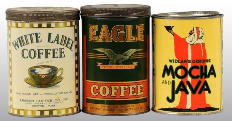 Appraisal: Lot of -Pound Coffee Tins Description Includes one for Mocha