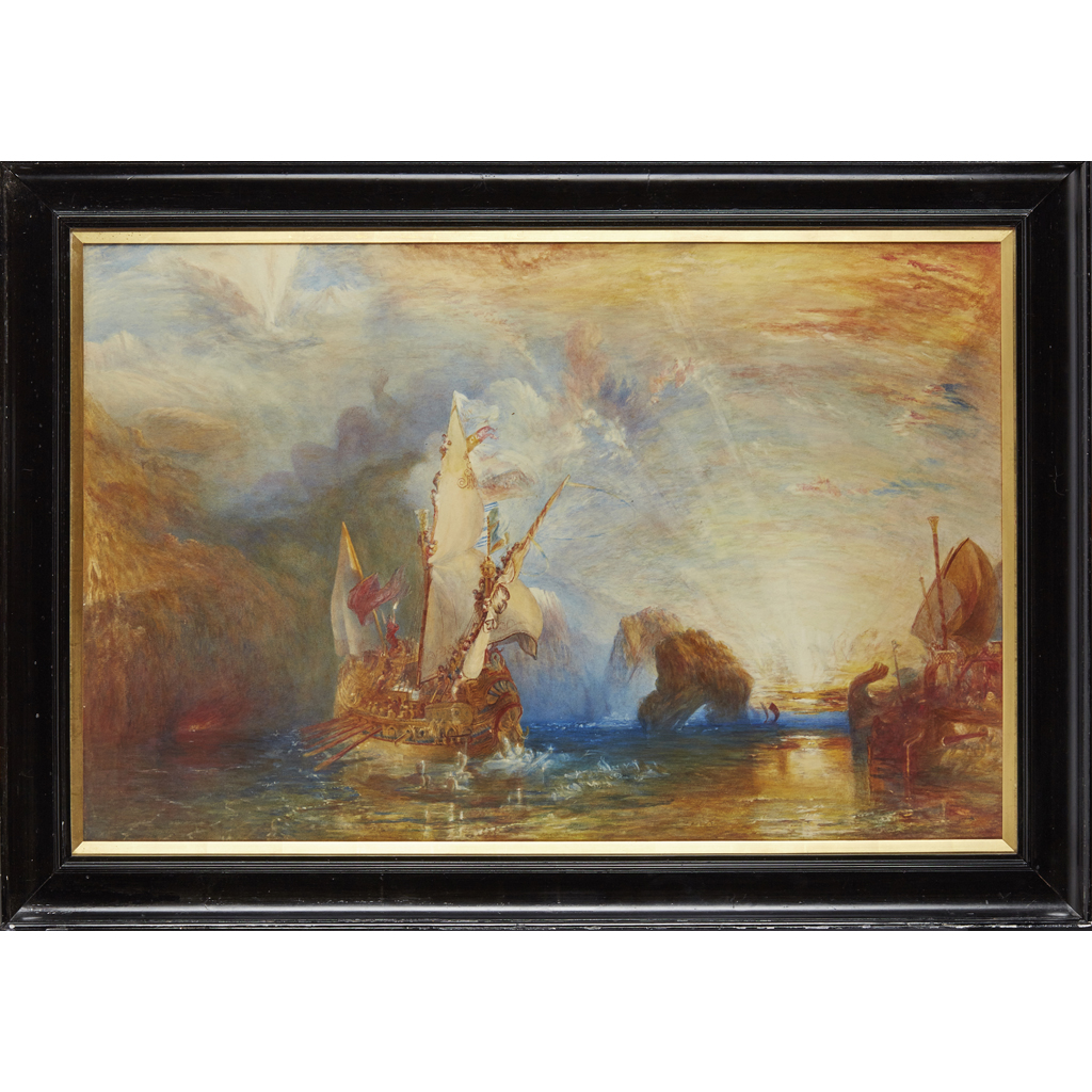 Appraisal: AFTER J M W TURNER ULYSSES DERIDING POLYPHEMUS - HOMER'S