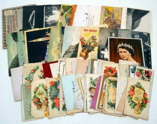 Appraisal: Pcs Black Americana ANTIQUE POSTCARDS CALLING CARDS Real Photographs Chromolithographs