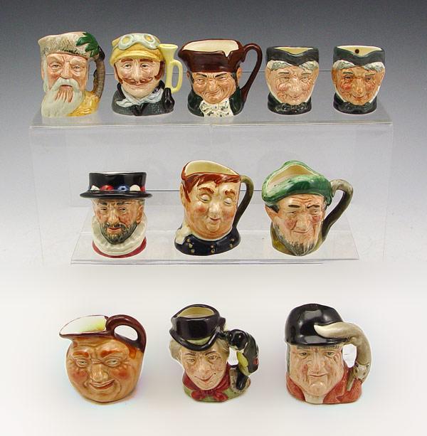 Appraisal: ROYAL DOULTON MINIATURE JUGS Eleven assorted jugs to include AULD