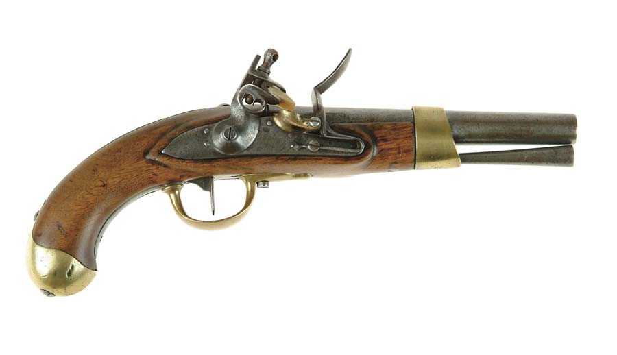 Appraisal: FRENCH FLINTLOCK ARMY PISTOL Cal about Usual configuration with bbl