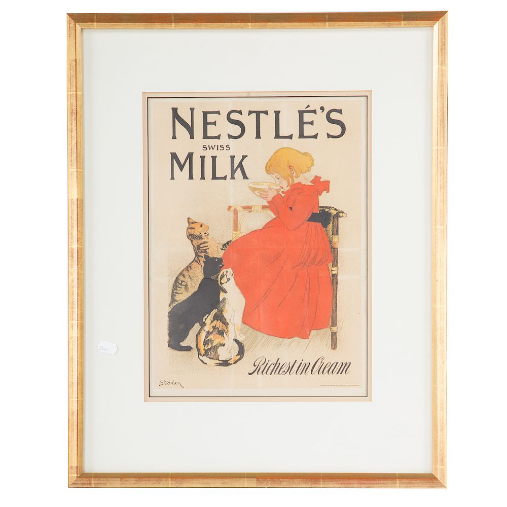 Appraisal: Theophile Alexandre Steinlen Nestle's Swiss Milk French - From Les