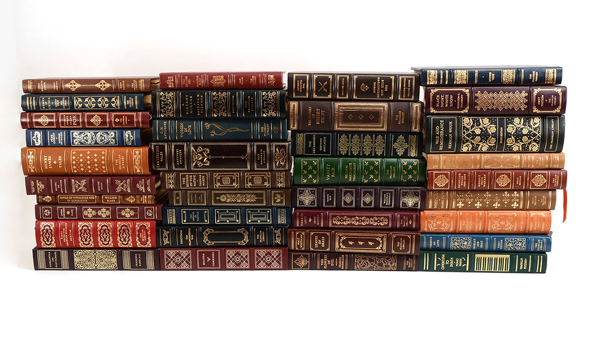 Appraisal: FRANKLIN LIBRARY LEATHER BOUND BOOKS volumes total with a combination