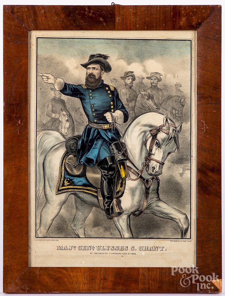 Appraisal: Currier Ives Ulysses S Grant lithograph Exclusive on Bidsquare Currier